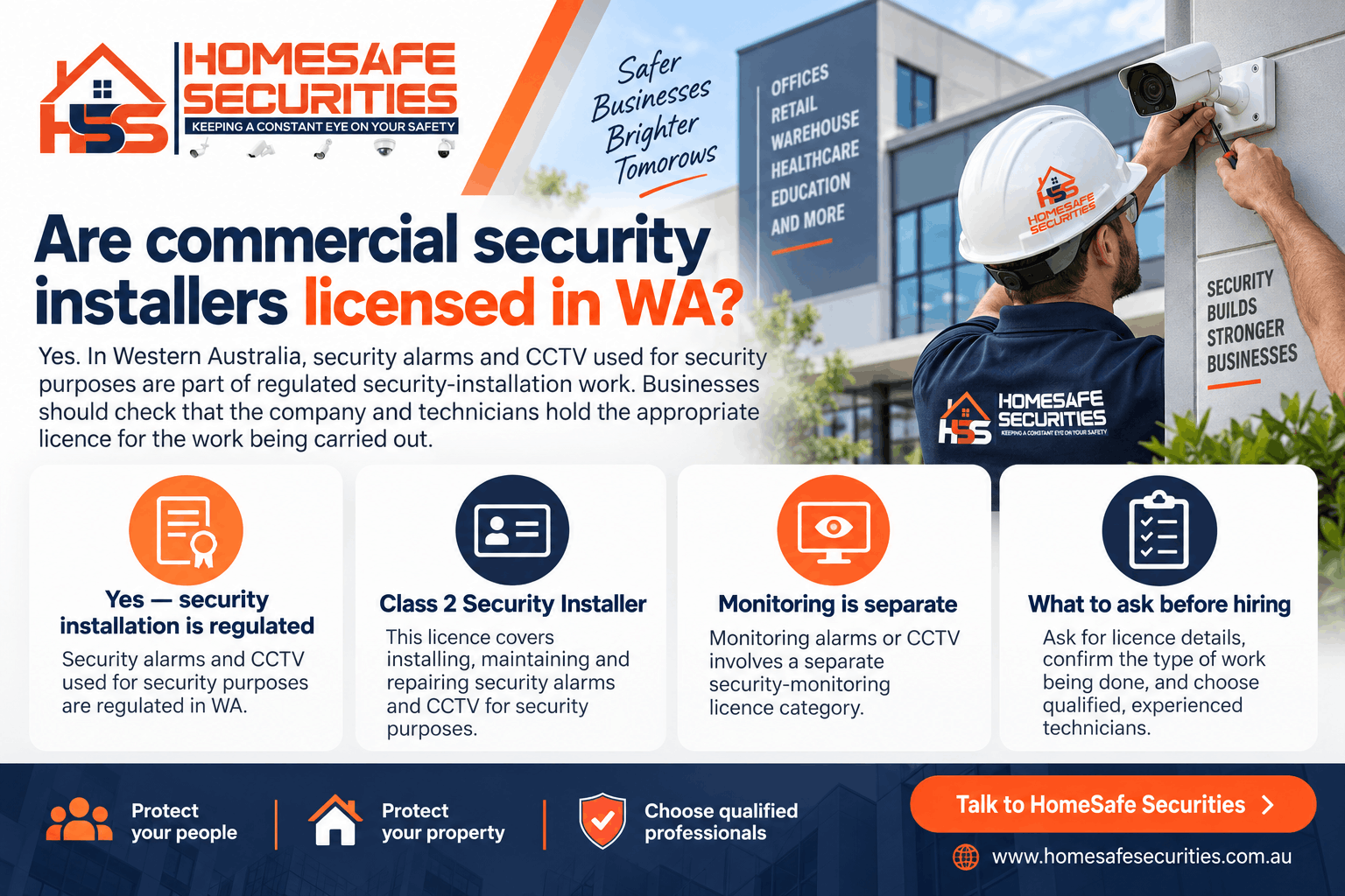 commercial security installers licensed 